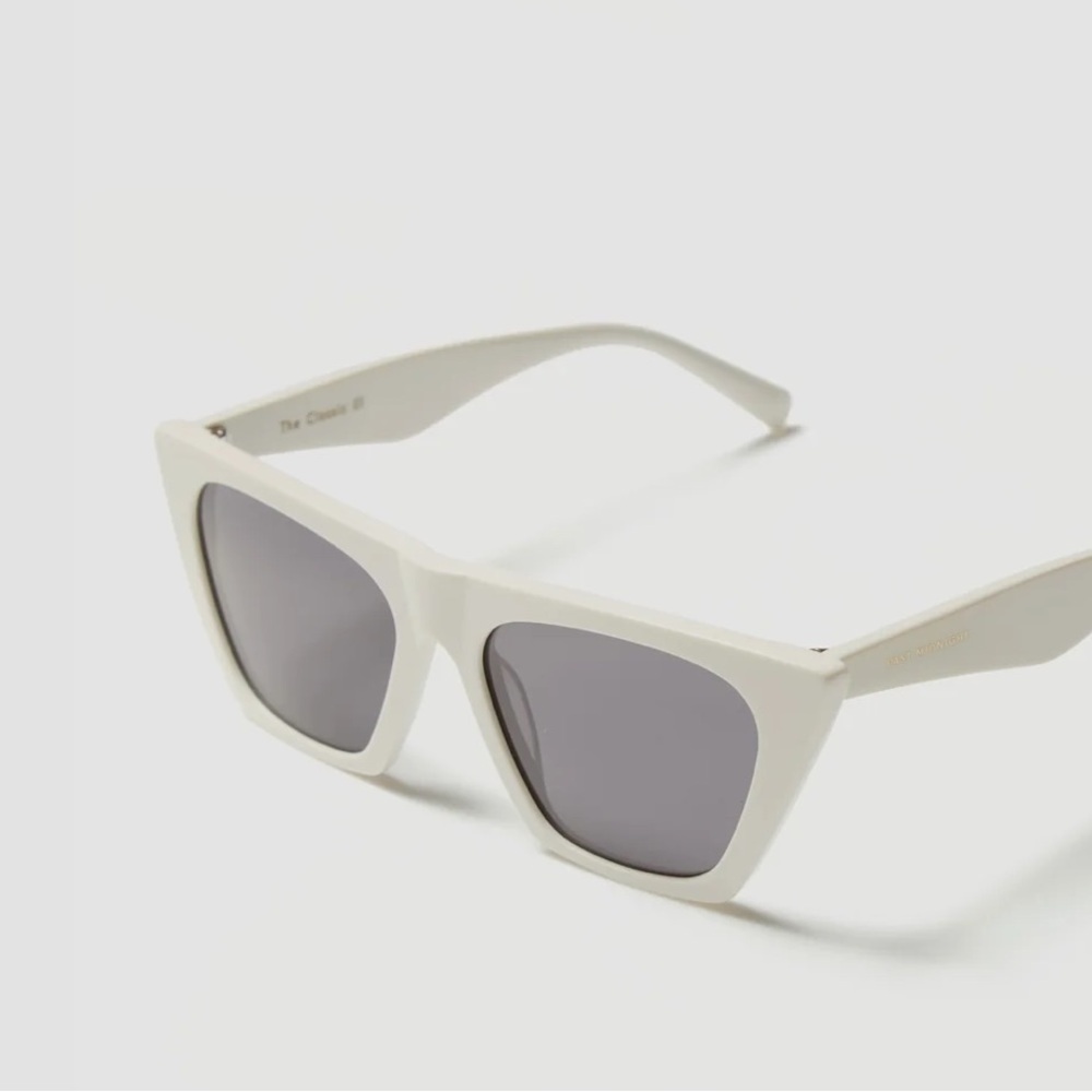 Past Midnight Sunglasses The Classic White Cat Eye